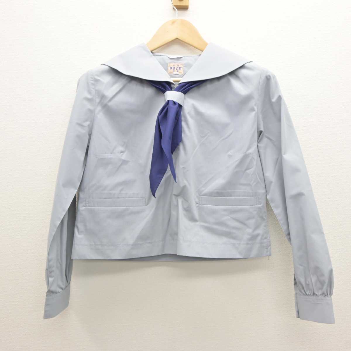 【中古】岩手県 盛岡第四高等学校 女子制服 3点 (セーラー服) sf035909