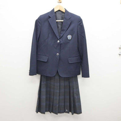 【中古】大阪府 旭高等学校 女子制服 4点 (ブレザー・ニット・スカート) sf035910