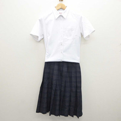 【中古】大阪府 門真なみはや高等学校 女子制服 3点 (シャツ・スカート) sf035912