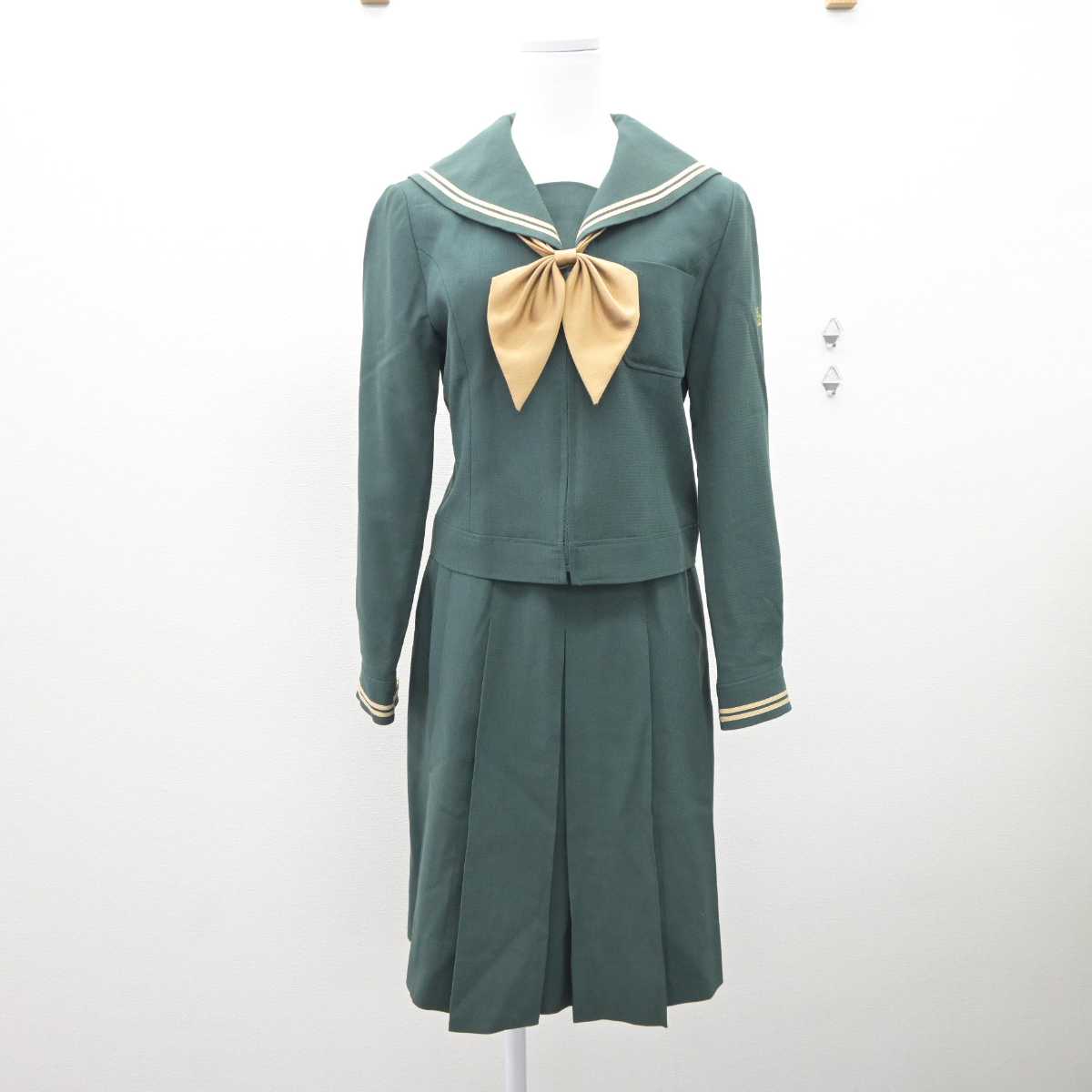 【中古】福島県 須賀川桐陽高等学校 女子制服 5点 (ブレザー・ニット・セーラー服・スカート) sf035917