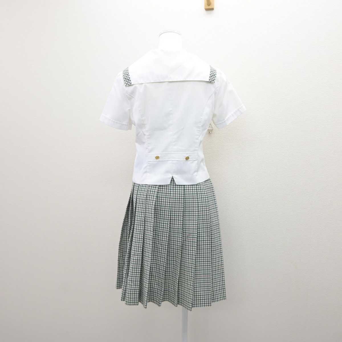 【中古】福島県 須賀川桐陽高等学校 女子制服 3点 (セーラー服・スカート) sf035919