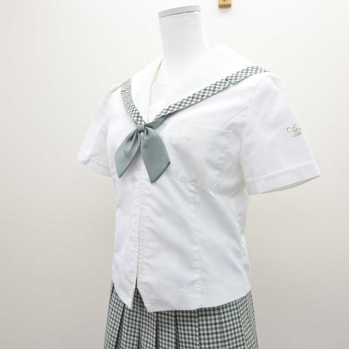 【中古】福島県 須賀川桐陽高等学校 女子制服 3点 (セーラー服・スカート) sf035919