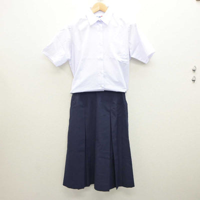 【中古】埼玉県 上尾市立東中学校 女子制服 2点 (シャツ・スカート) sf035921