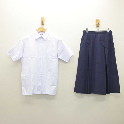 【中古】埼玉県 上尾市立東中学校 女子制服 2点 (シャツ・スカート) sf035921