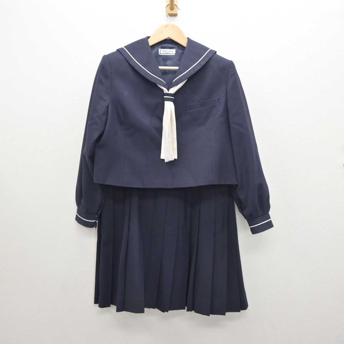 【中古】愛知県 修文学院高等学校  女子制服 3点 (セーラー服・スカート) sf035924