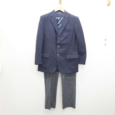 【中古】埼玉県 三郷工業技術高等学校 男子制服 4点 (ブレザー・ズボン) sf035928