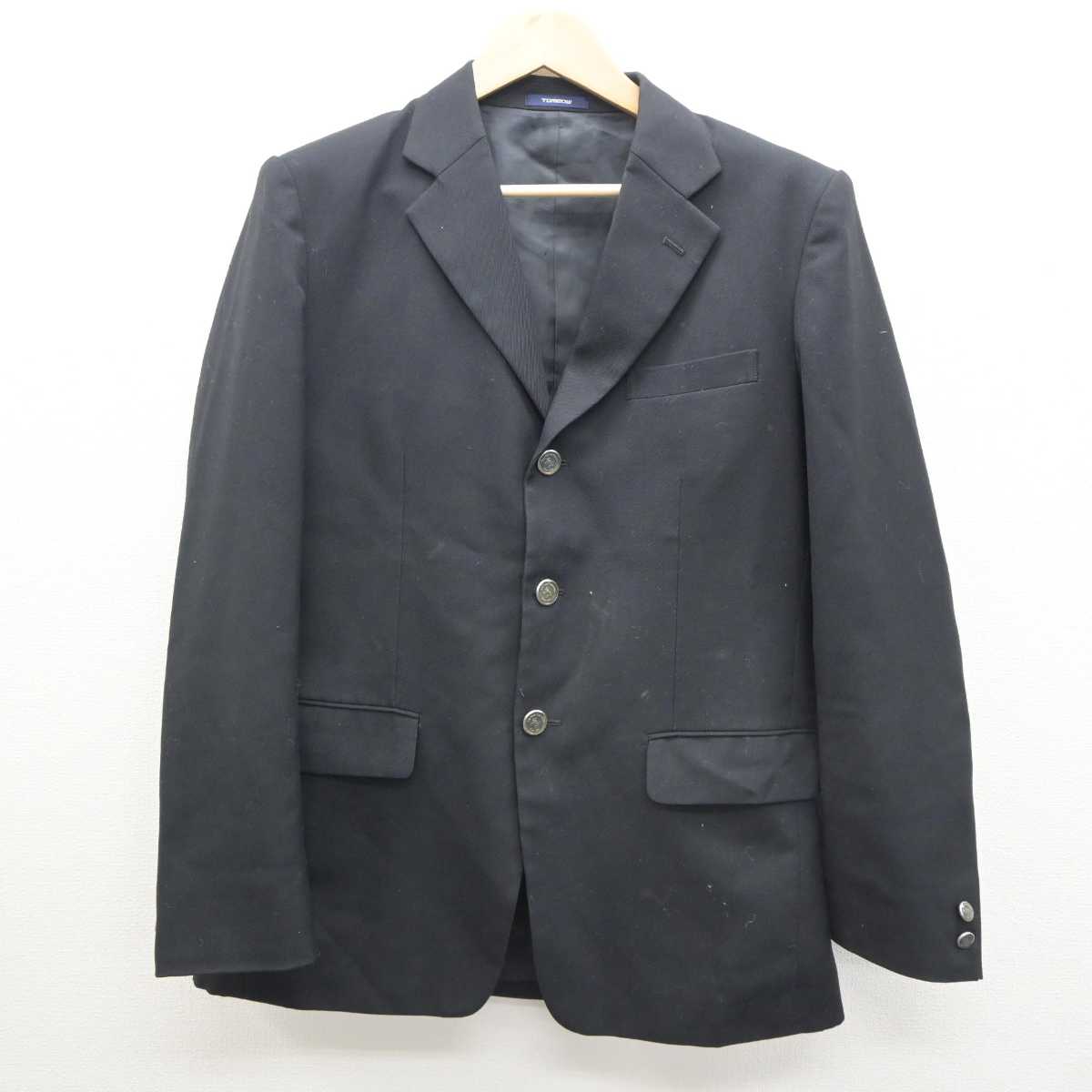 【中古】埼玉県 草加西高等学校 男子制服 3点 (ブレザー・ズボン) sf035929