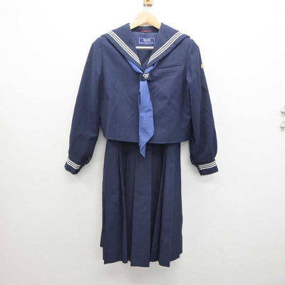 【中古】埼玉県 越谷中央中学校 女子制服 4点 (セーラー服・ジャンパースカート) sf035932