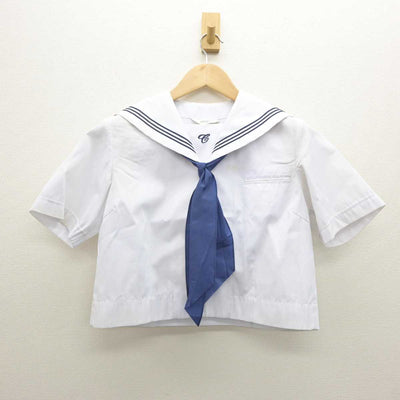 【中古】埼玉県 越谷中央中学校 女子制服 3点 (セーラー服・スカート) sf035933