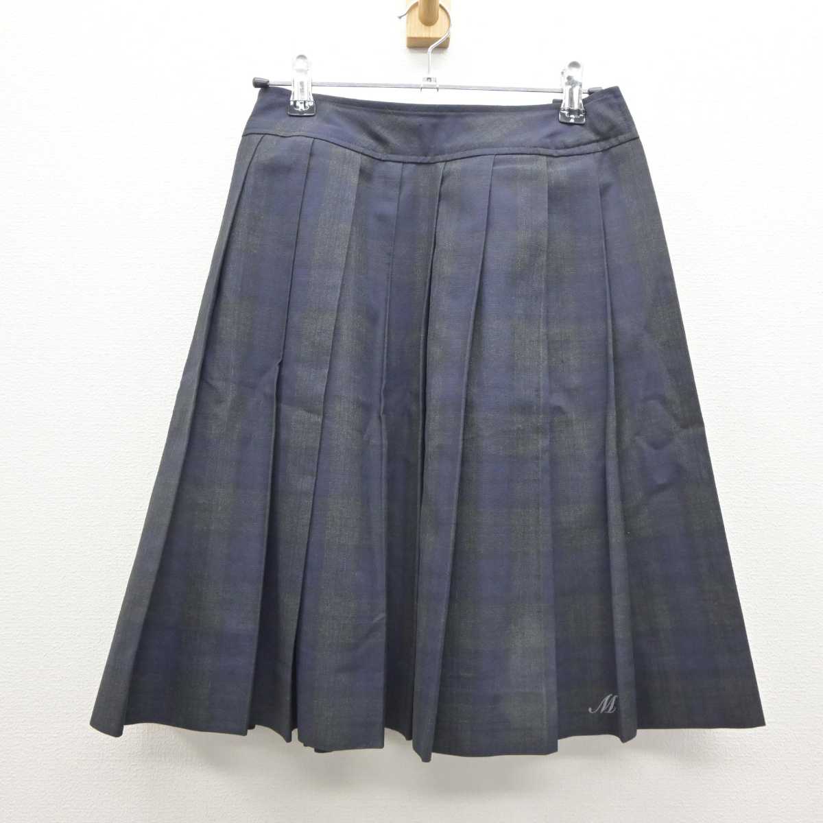 【中古】埼玉県 松伏高等学校 女子制服 3点 (ニットベスト・シャツ・スカート) sf035937