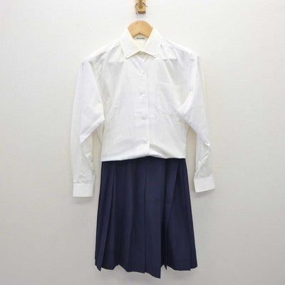 【中古】広島県 安田女子中学高等学校 女子制服 2点 (シャツ・スカート) sf035941