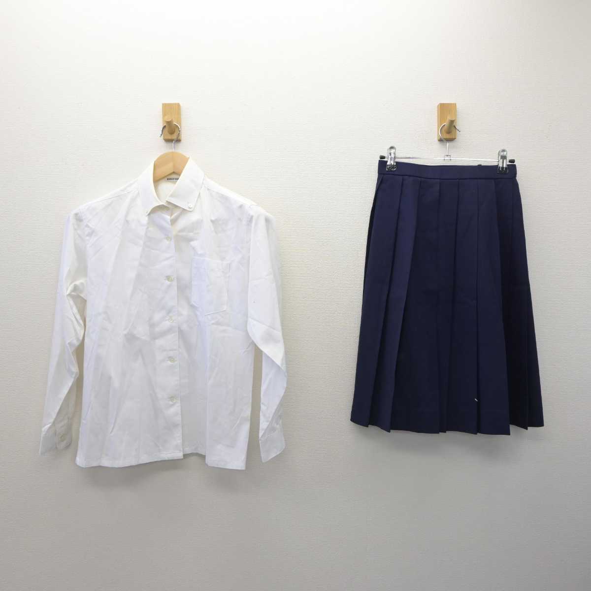 【中古】広島県 安田女子中学高等学校 女子制服 6点 (ブレザー・ベスト・シャツ・スカート) sf035944