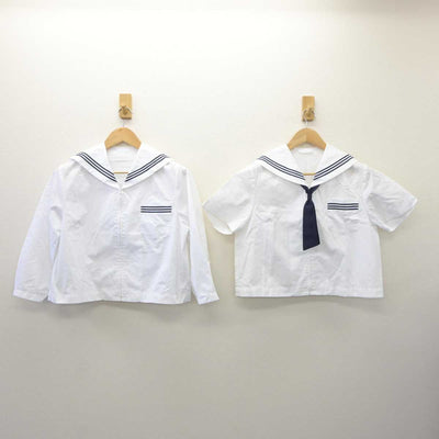 【中古】福島県 西郷村第一中学校 女子制服 3点 (セーラー服) sf035949