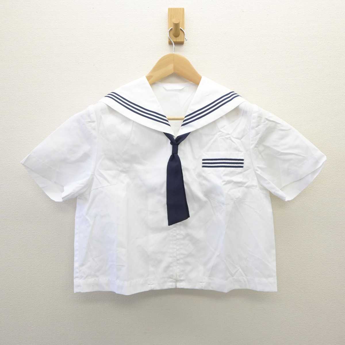 【中古】福島県 西郷村第一中学校 女子制服 3点 (セーラー服) sf035949