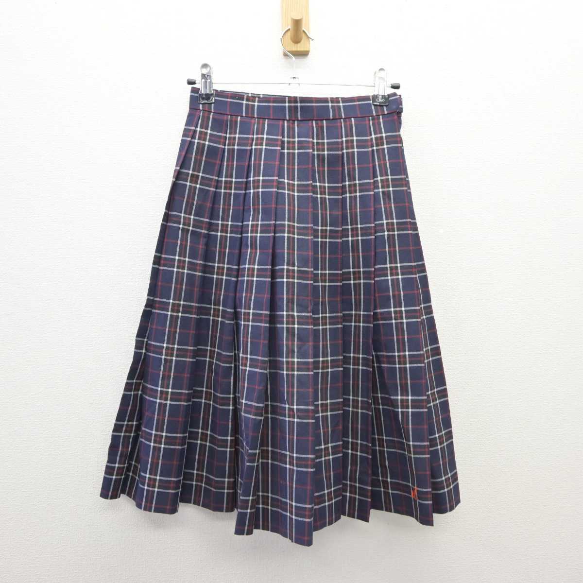 【中古】岐阜県 大垣日本大学高等学校 女子制服 2点 (シャツ・スカート) sf035950