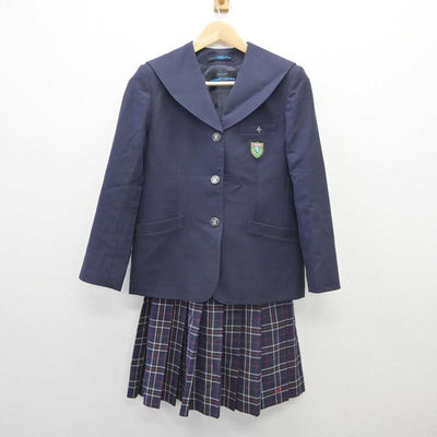 【中古】岐阜県 大垣日本大学高等学校 女子制服 4点 (ブレザー・ニット・スカート) sf035951