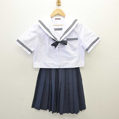 【中古】岐阜県 池田中学校  女子制服 4点 (セーラー服・スカート) sf035952