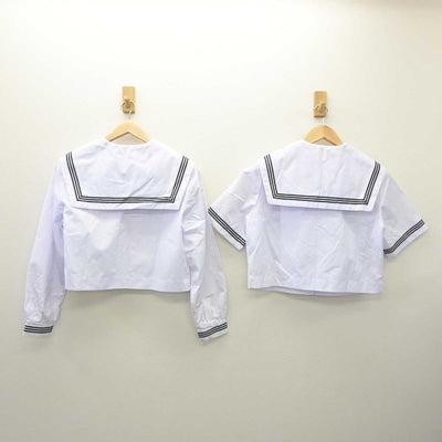 【中古】岐阜県 池田中学校  女子制服 4点 (セーラー服・スカート) sf035952