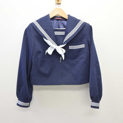 【中古】岐阜県 池田中学校  女子制服 4点 (セーラー服・スカート) sf035953