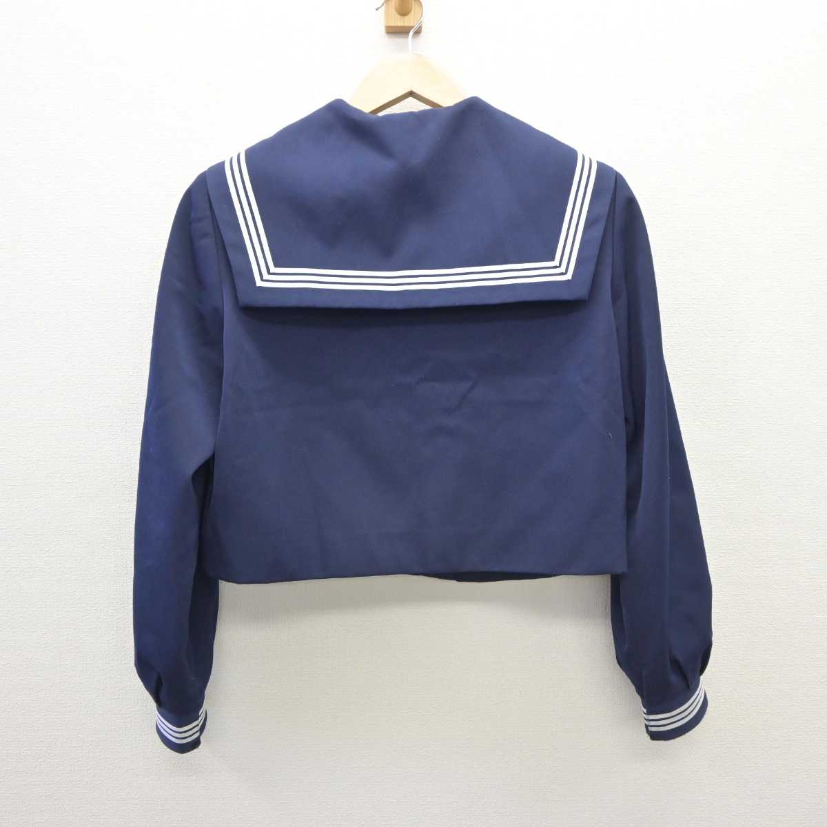 【中古】岐阜県 池田中学校  女子制服 4点 (セーラー服・スカート) sf035953