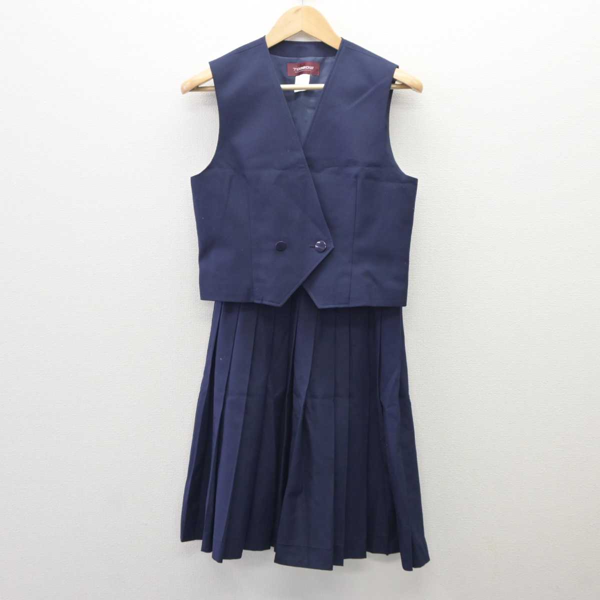 【中古】東京都 清瀬第五中学校 女子制服 3点 (ブレザー・ベスト・スカート) sf035968