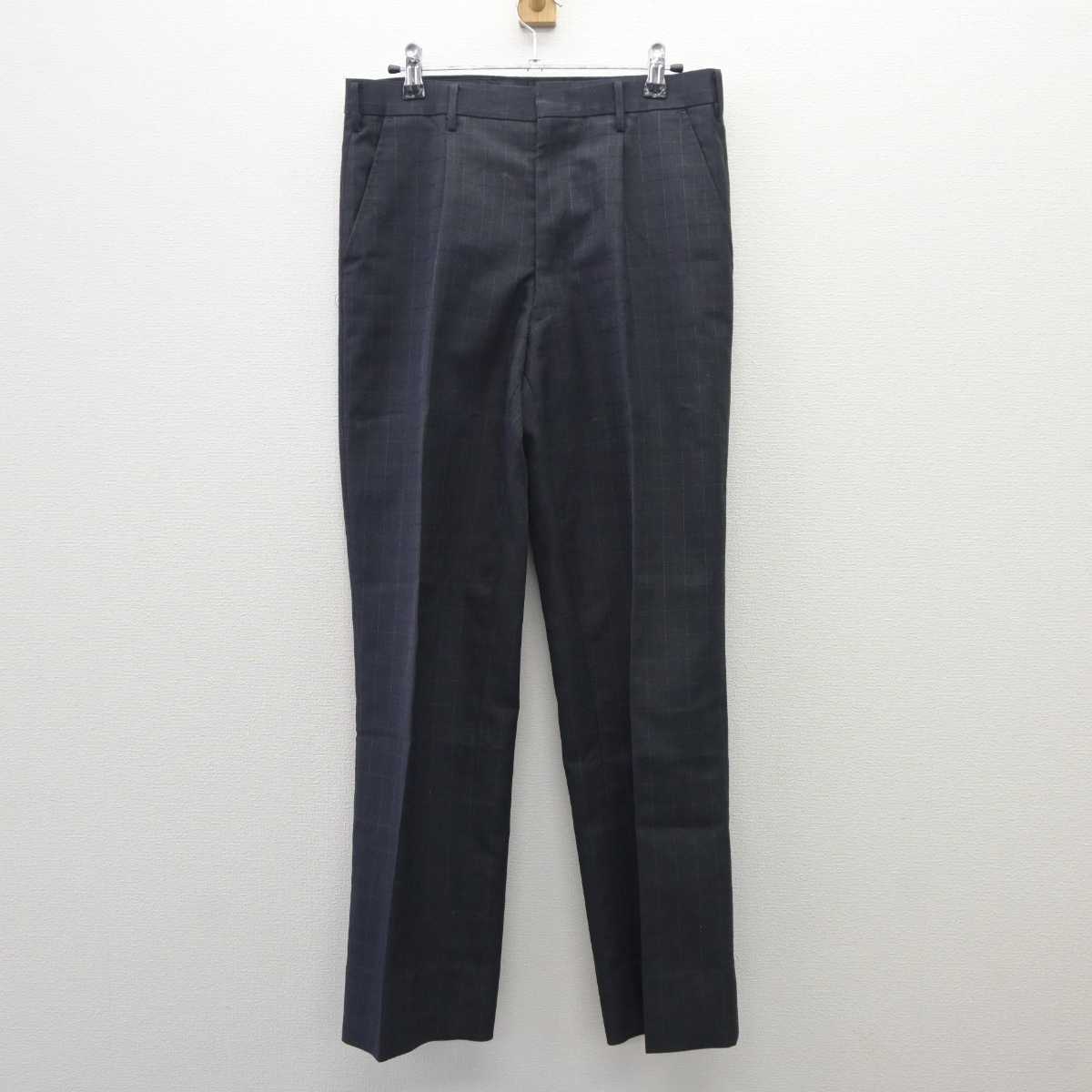 【中古】東京都 保谷高等学校 男子制服 2点 (ブレザー・ズボン) sf035974