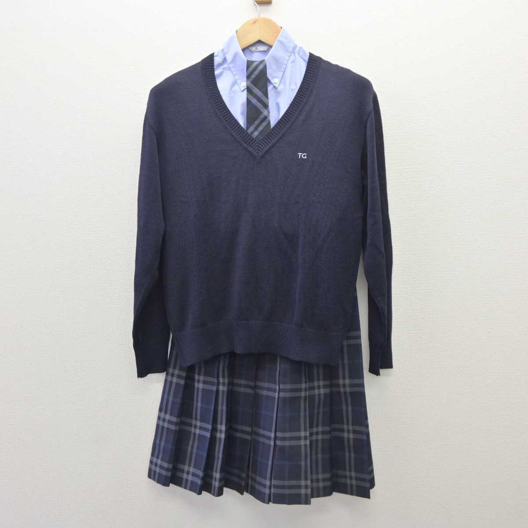 【中古】神奈川県 橘学苑高等学校 女子制服 5点 (ブレザー・ニット・シャツ・セーラー服) sf035980 | 中古制服通販パレイド