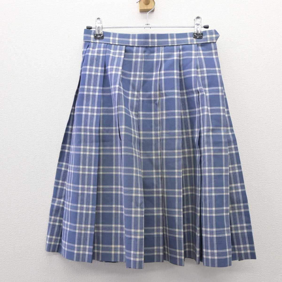 【中古】神奈川県 橘学苑高等学校 女子制服 4点 (ニットベスト・シャツ・スカート) sf035981