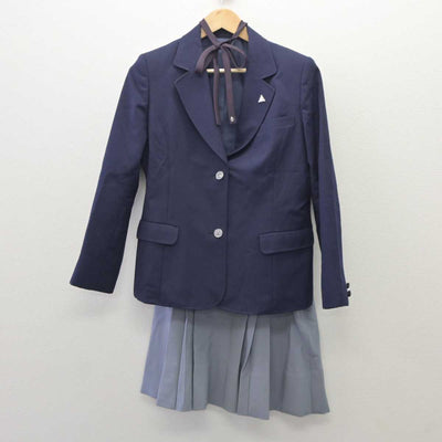 【中古】神奈川県 大船高等学校 女子制服 4点 (ブレザー・スカート・スカート) sf035993