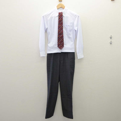 【中古】東京都 駒込中学校 女子制服 3点 (シャツ・ズボン) sf035995