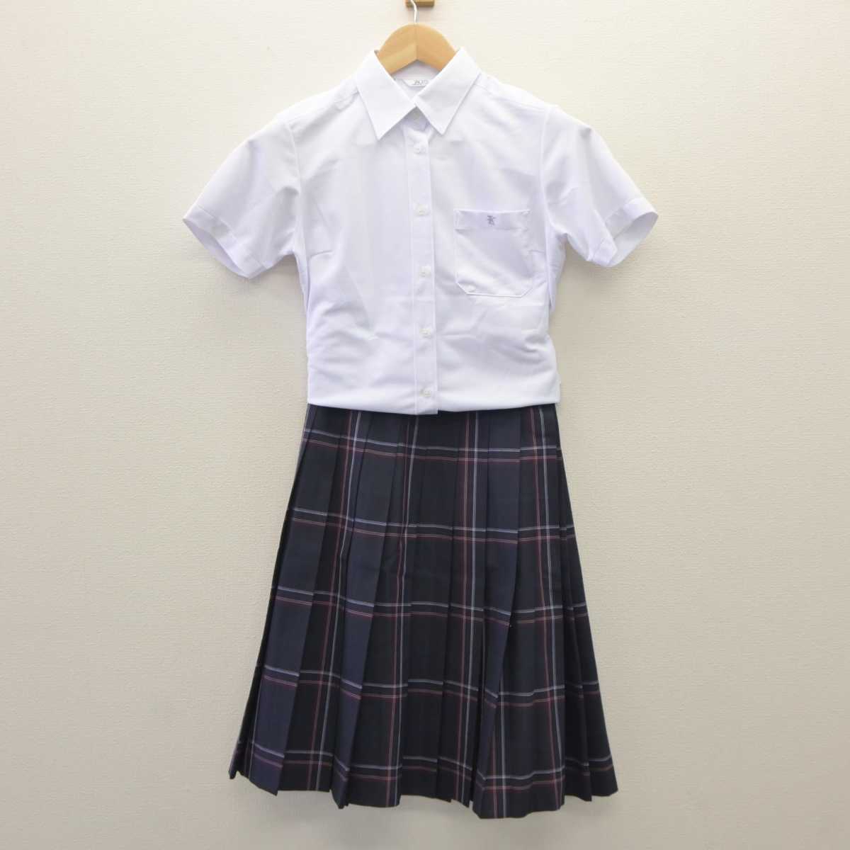 【中古】東京都 駒込中学校 女子制服 3点 (シャツ・シャツ・スカート) sf035996