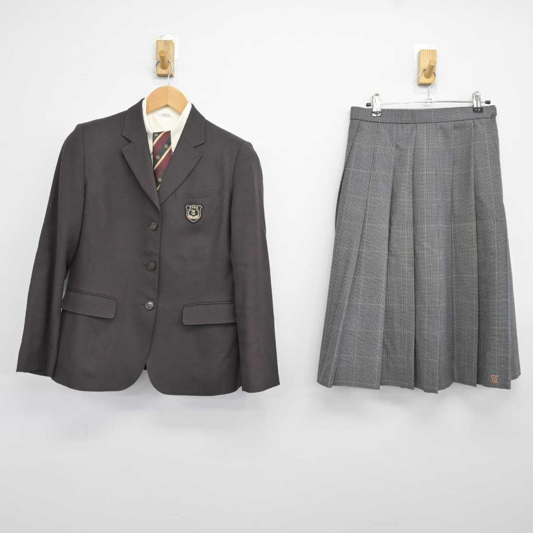 【中古】京都府 鳥羽高等学校 女子制服 4点 (ブレザー・シャツ・スカート) sf039892 | 中古制服通販パレイド