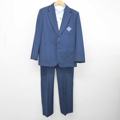 【中古】京都府 八条中学校 男子制服 3点 (ブレザー・シャツ・ズボン) sf039901