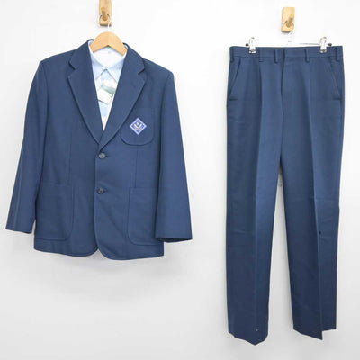 【中古】京都府 八条中学校 男子制服 3点 (ブレザー・シャツ・ズボン) sf039901