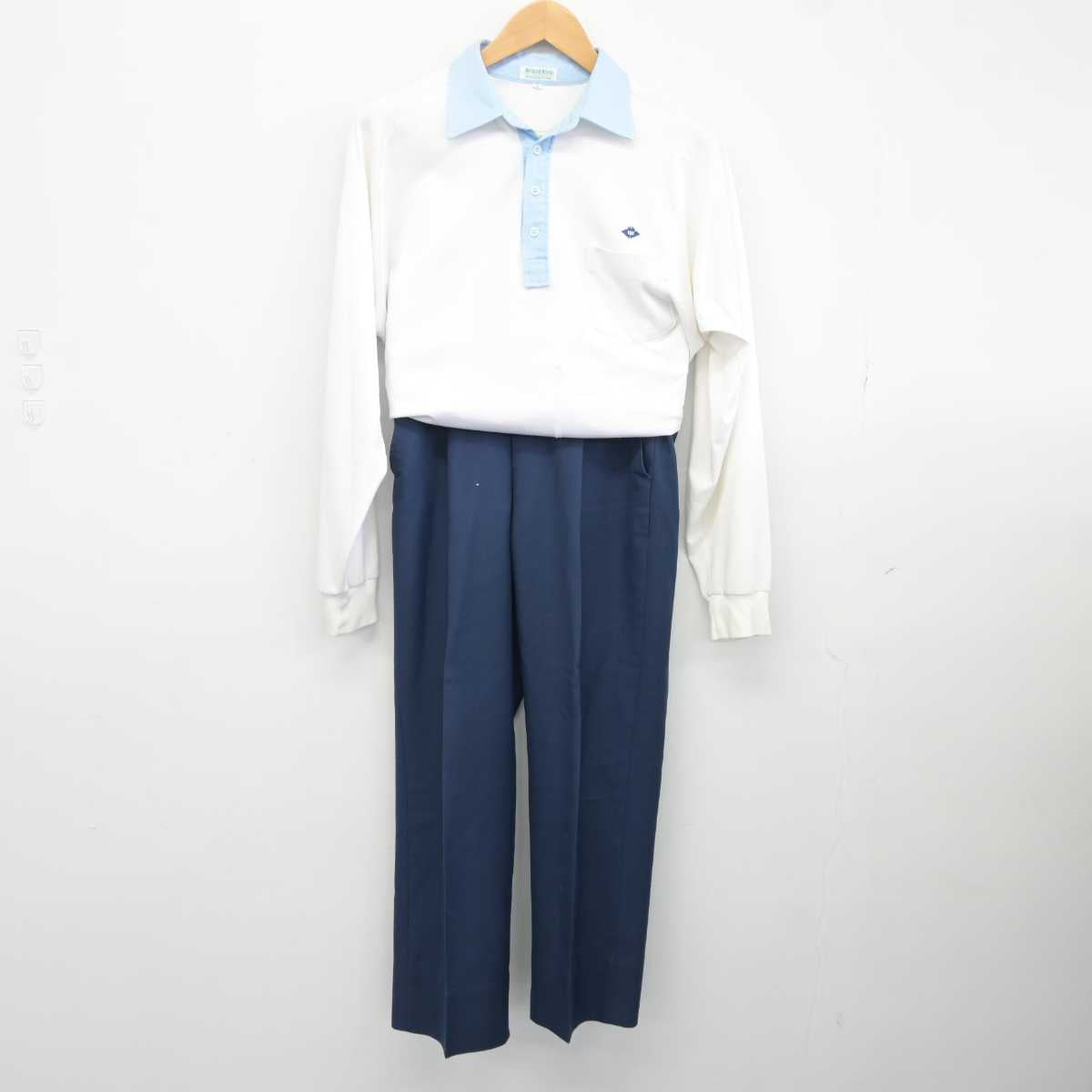 【中古】京都府 八条中学校 男子制服 2点 (シャツ・ズボン) sf039903