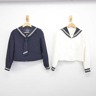 【中古】埼玉県 星野中学校 女子制服 2点 (セーラー服・セーラー服) sf039925