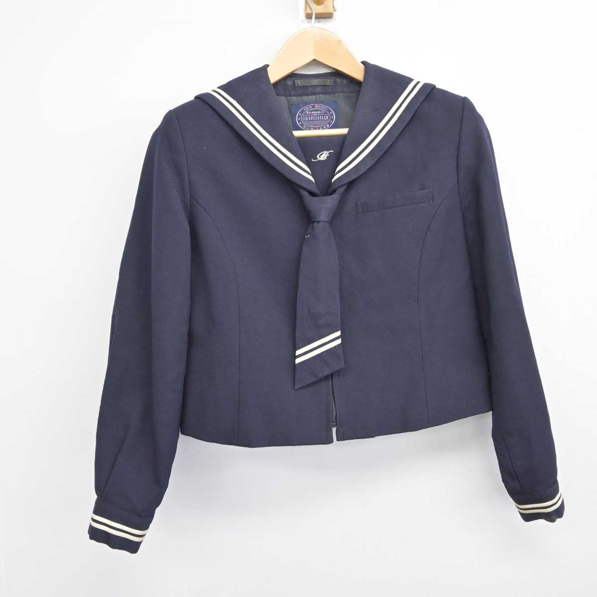 【中古】埼玉県 星野中学校 女子制服 2点 (セーラー服・セーラー服) sf039925