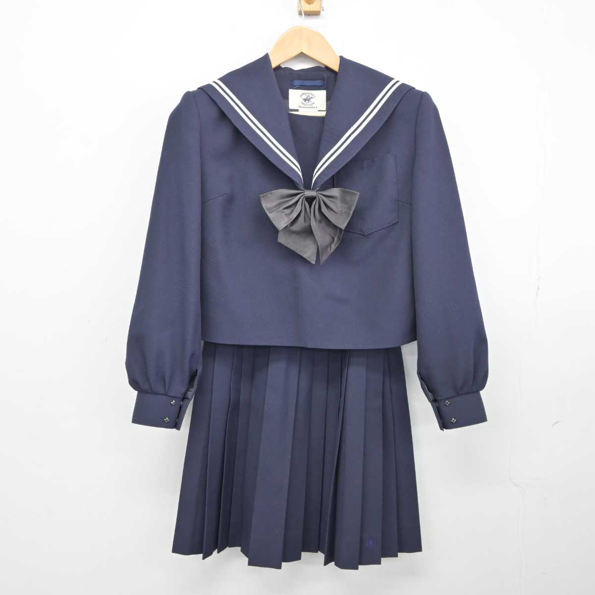 【中古】愛知県 中村高等学校 女子制服 4点 (セーラー服・スカート) sf039936