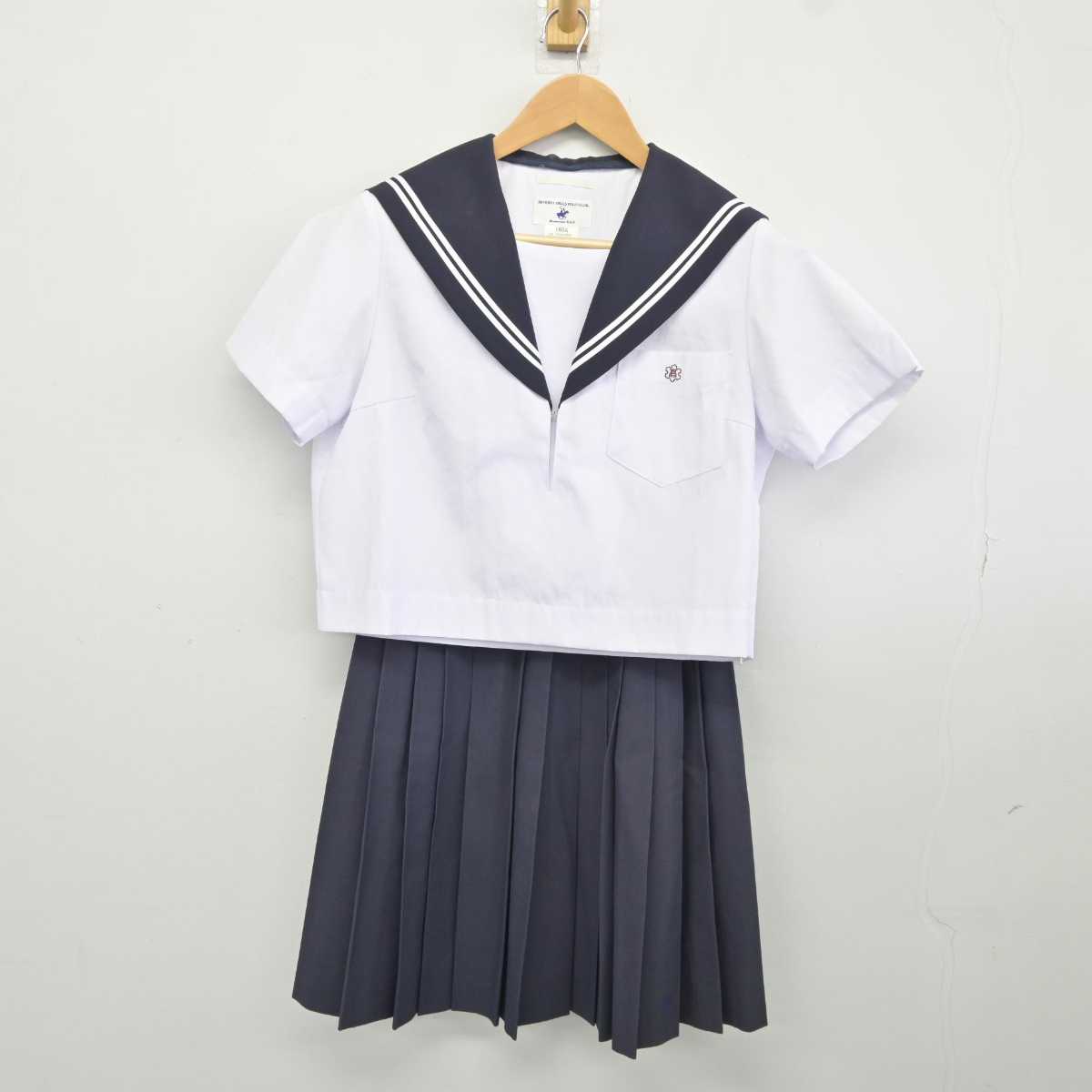 【中古】愛知県 中村高等学校 女子制服 3点 (セーラー服・セーラー服・スカート) sf039937