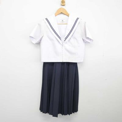 【中古】愛知県 北陵中学校 女子制服 2点 (セーラー服・スカート) sf039940