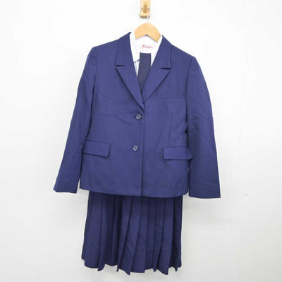 【中古】京都府 京都女子高等学校 女子制服 4点 (ブレザー・シャツ・スカート) sf039950