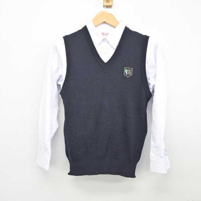 【中古】京都府 京都女子高等学校 女子制服 2点 (ニットベスト) sf039953