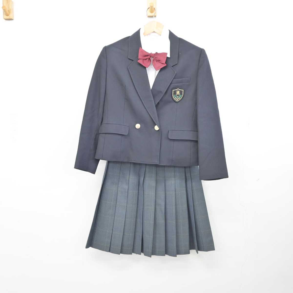 【中古】千葉県 柏井高等学校 女子制服 4点 (ブレザー・シャツ・スカート) sf039975