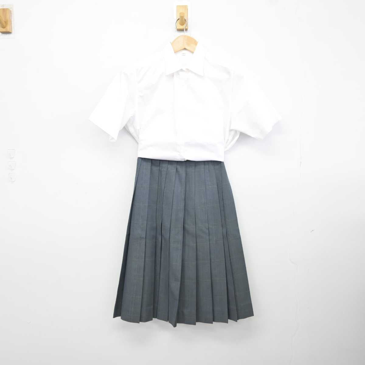 【中古】千葉県 柏井高等学校 女子制服 3点 (シャツ・ニットベスト・スカート) sf039977