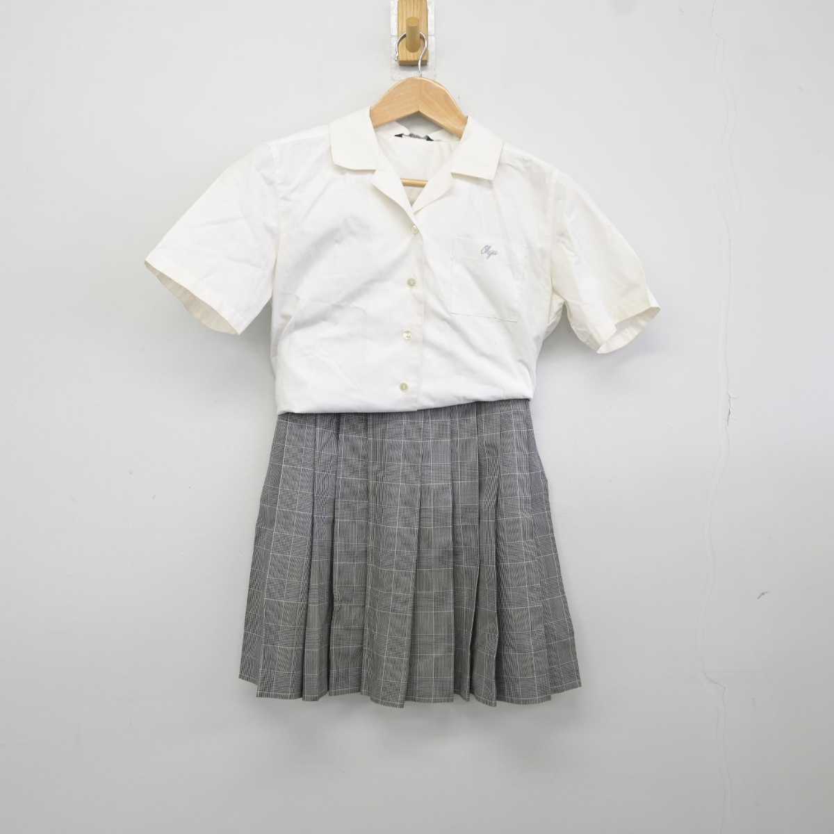 【中古】東京都 鷗友学園女子中学高等学校 女子制服 4点 (シャツ・スカート) sf039987