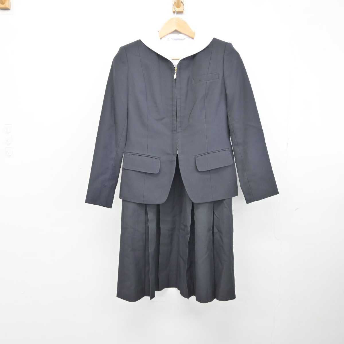 【中古】兵庫県 関西学院中学部 女子制服 3点 (ブレザー・シャツ・ジャンパースカート) sf040001