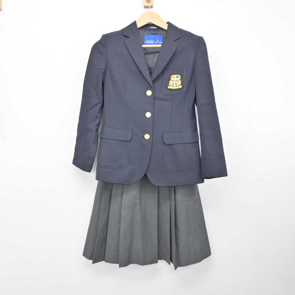 【中古】兵庫県 関西学院高等部 女子制服 3点 (ブレザー・ニット・スカート) sf040002