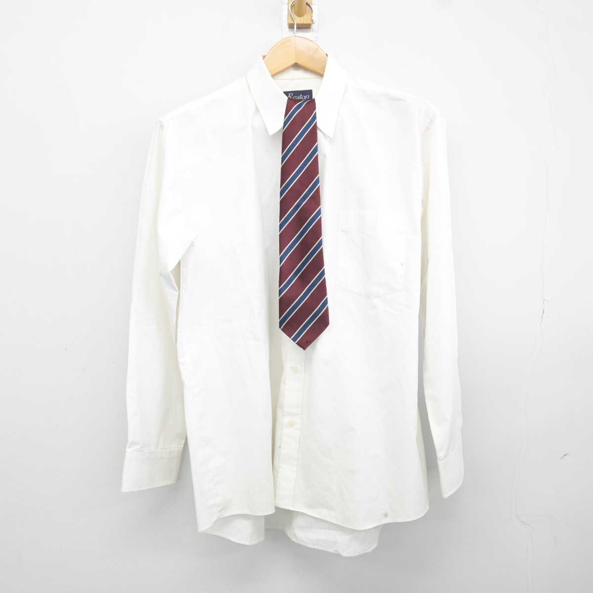 【中古】大阪府 門真西高等学校 男子制服 6点 (ブレザー・ニット・シャツ・ズボン) sf040033