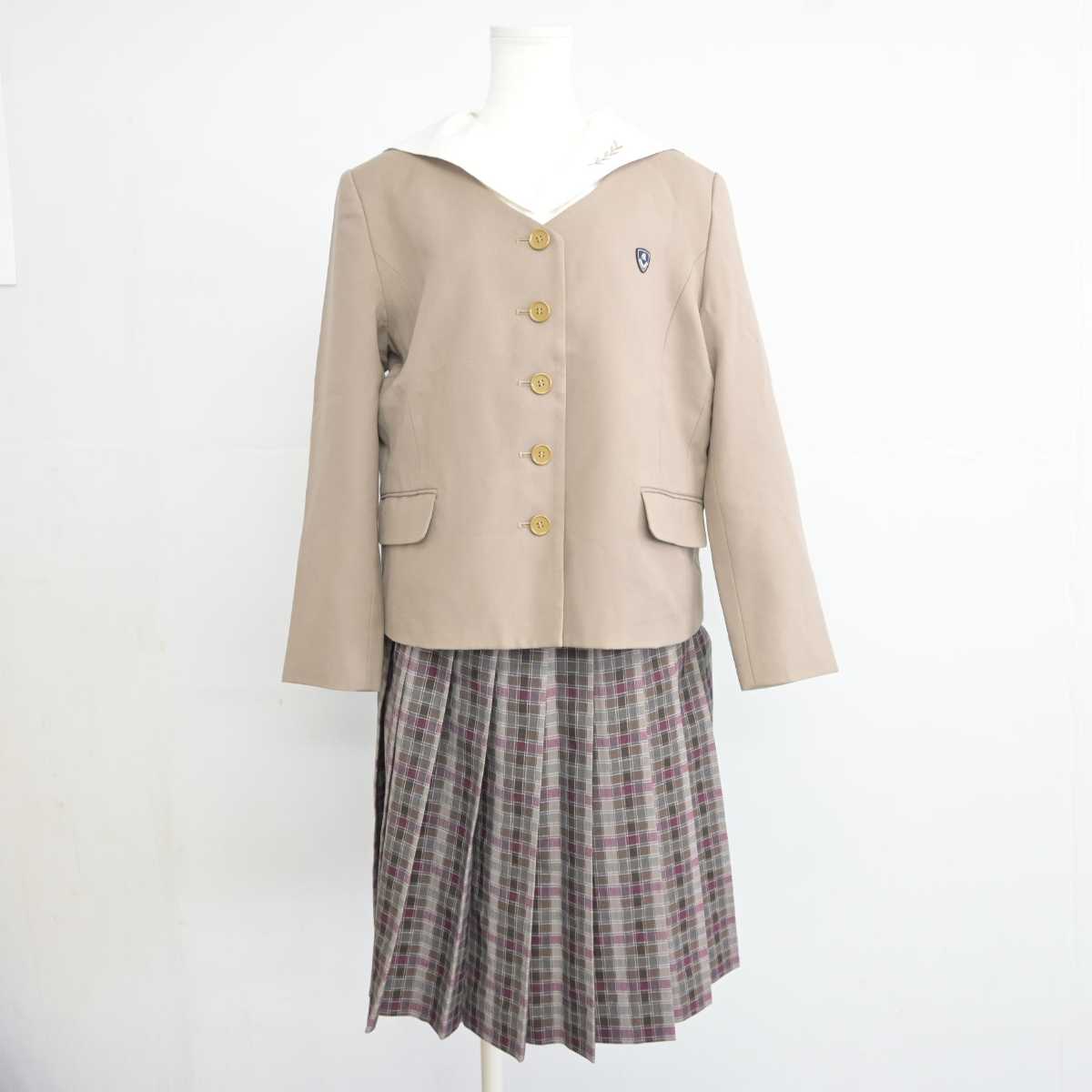 【中古】愛知県 名城大学付属高等学校 女子制服 3点 (ブレザー・シャツ・スカート) sf040041