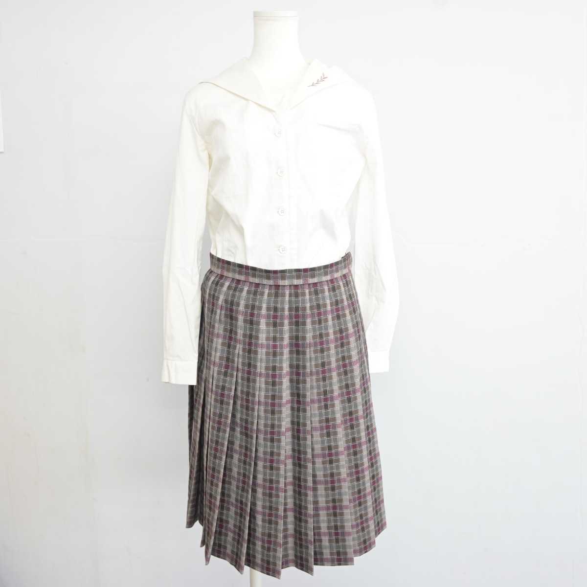 【中古】愛知県 名城大学付属高等学校 女子制服 3点 (ブレザー・シャツ・スカート) sf040041